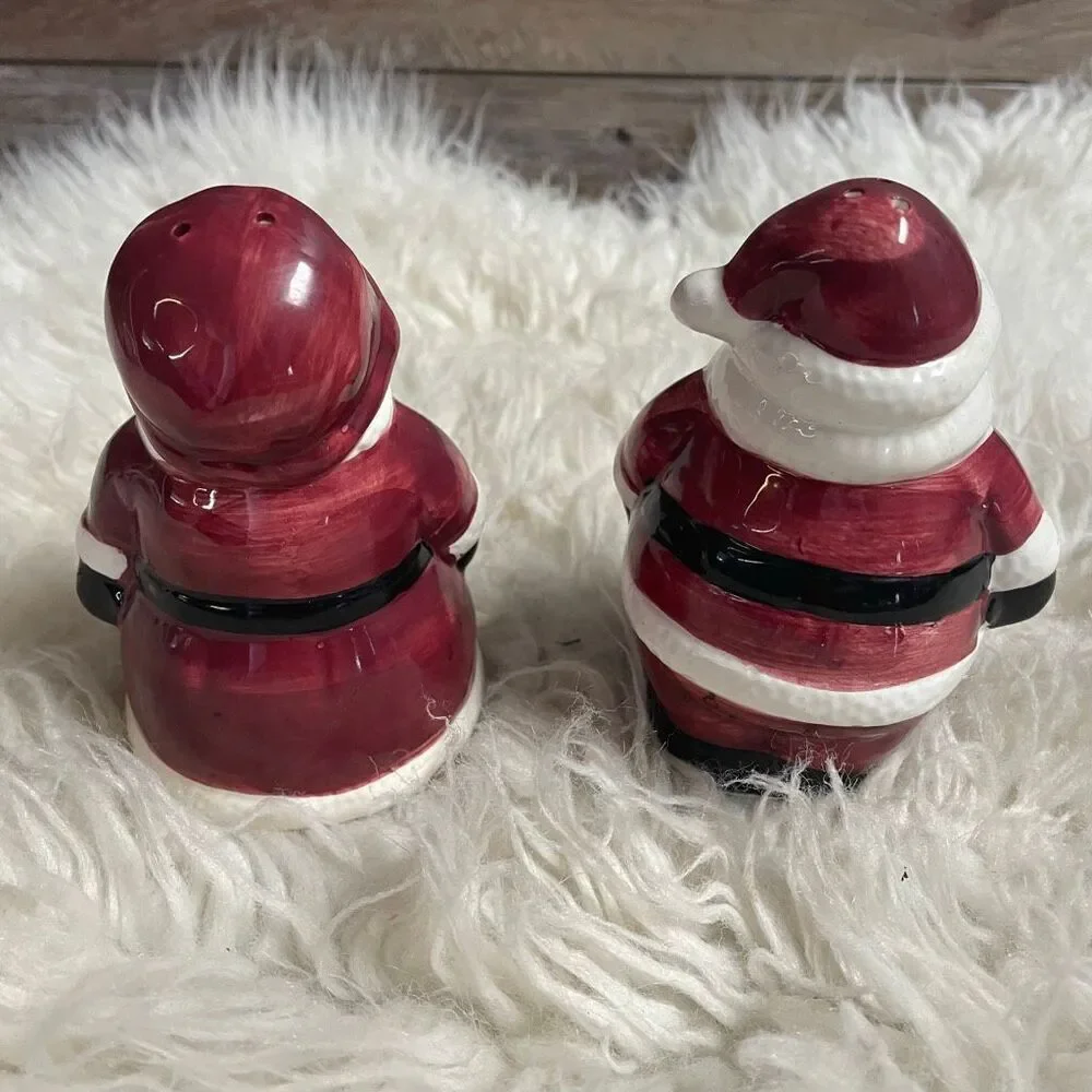 2001 PUBLIX Santa Claus & Mrs Claus Salt Pepper Shakers Encore Edition - Picture 3 of 5